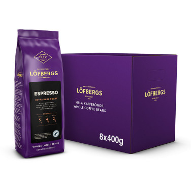 8 st Hela bönor Espresso 400g