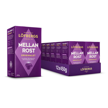 12 st Bryggkaffe Mellanrost 450g
