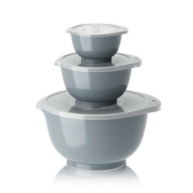 Margrethe Skålset 3-pack med lock Dusty Blue