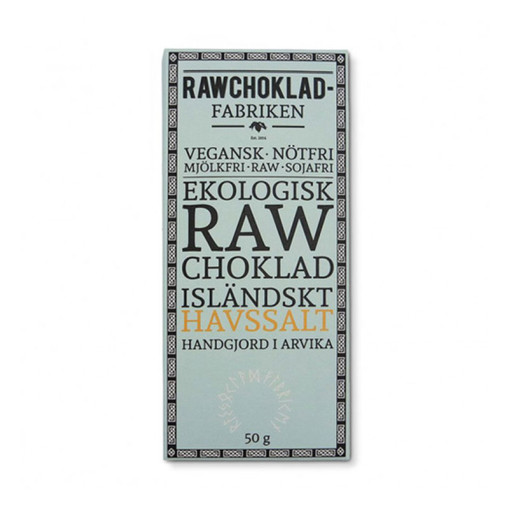 Rawchoklad Isländskt Havssalt, 65g